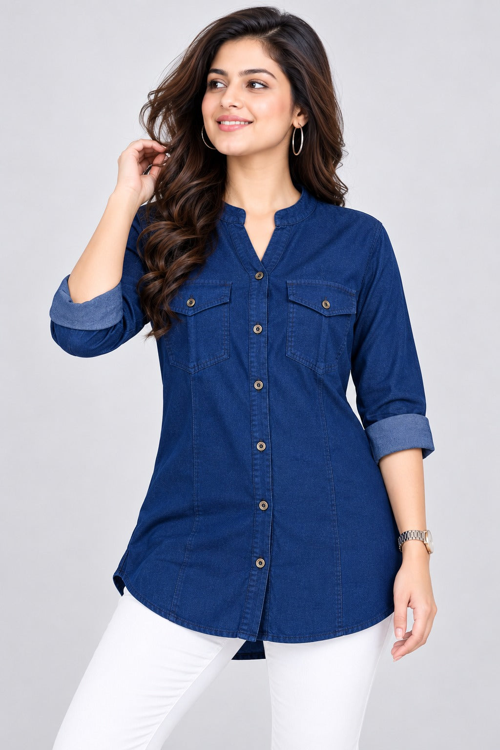Always New Ladies Denim Shirt