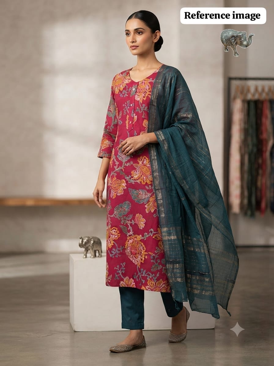 Heavy Vatikan Capsule Kurti Set (Kurti, Pant & Dupatta) - RC_FE 584F