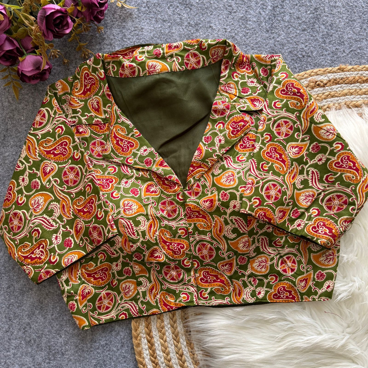 FASHION KALAMKARI SOUTH BLOUSE