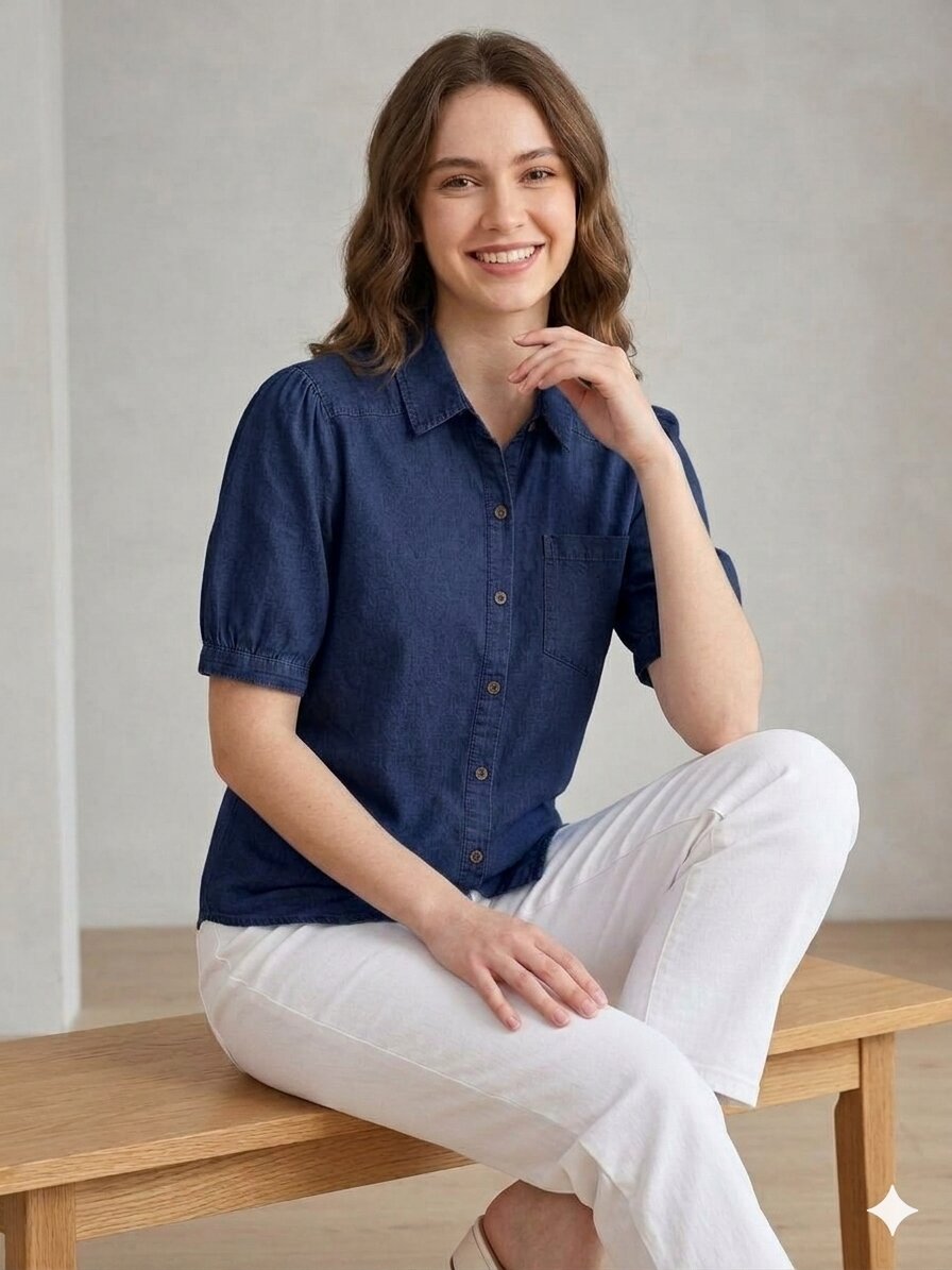 Always New Ladies Denim Shirt