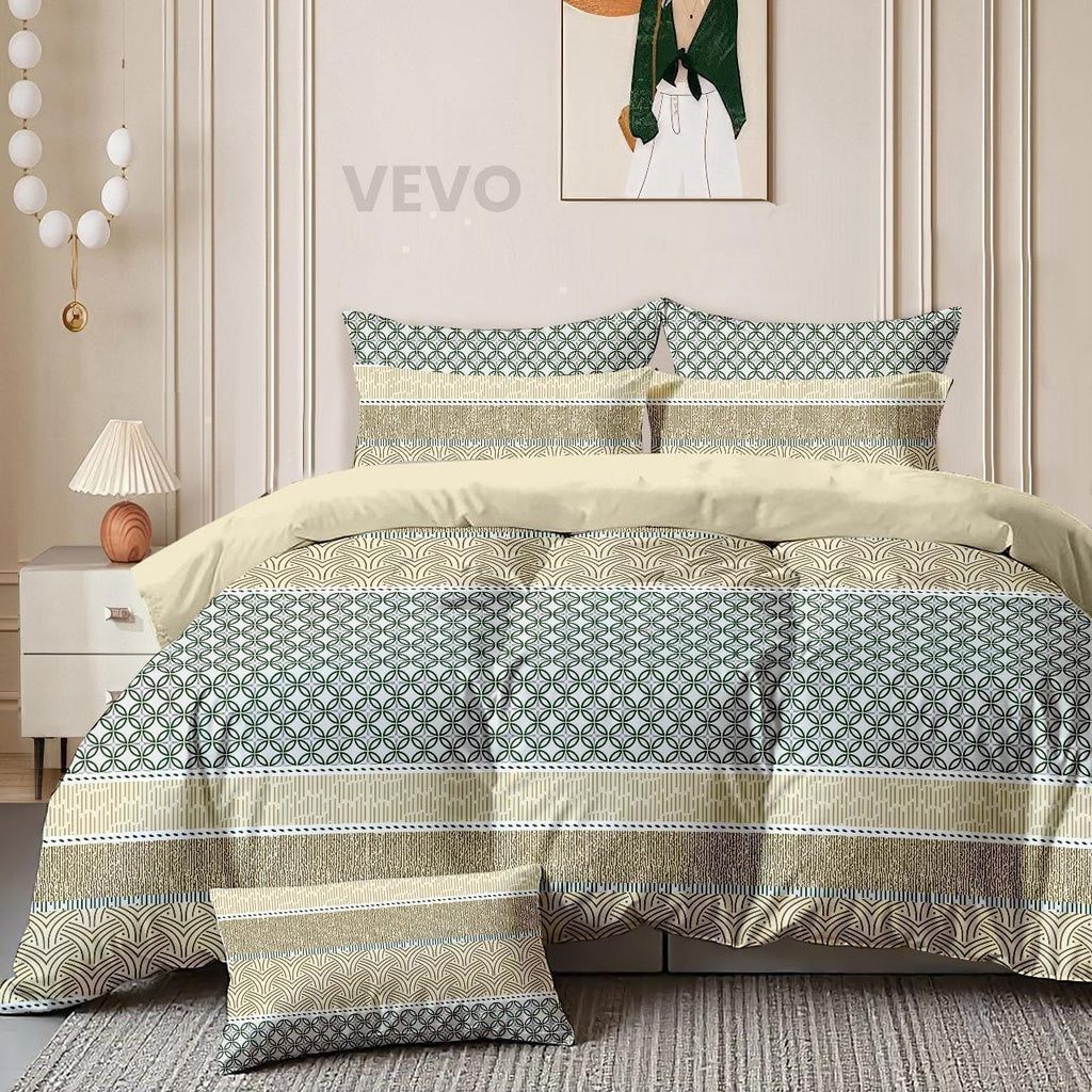 Premium Printed Bedsheet Collection – Flat & FTD Elastic Fitted Bedsheet