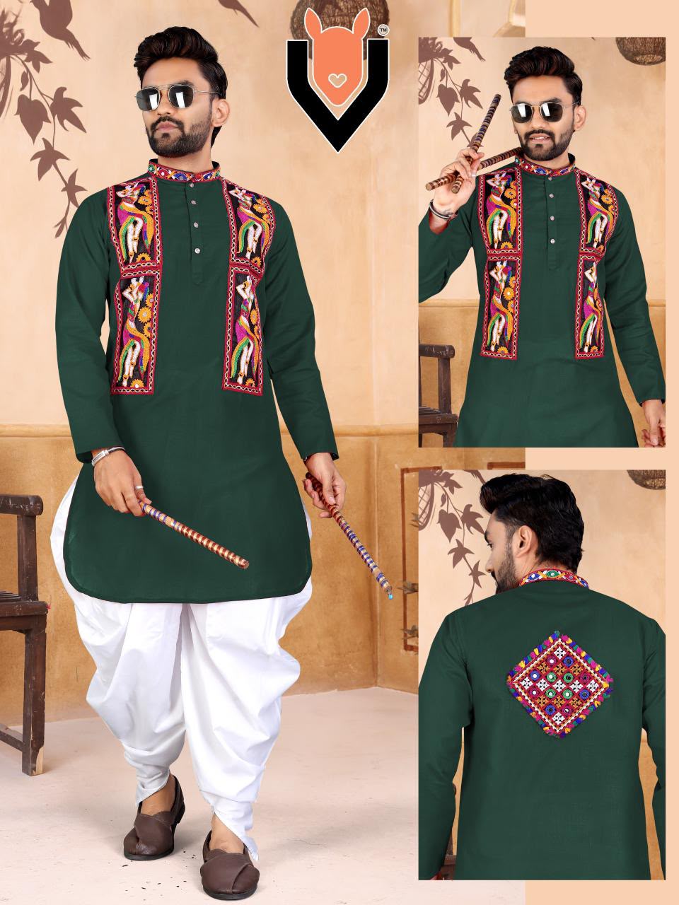 Traditional Super Hit Navratri Kurta with Dhot