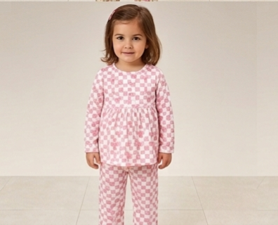 Girls Palazzo Full Sleeve Frock Set