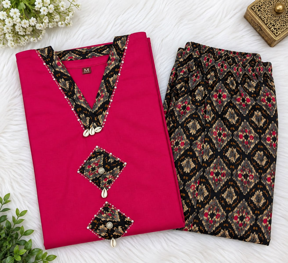 IKKAT Cotton Print Co-ord Set