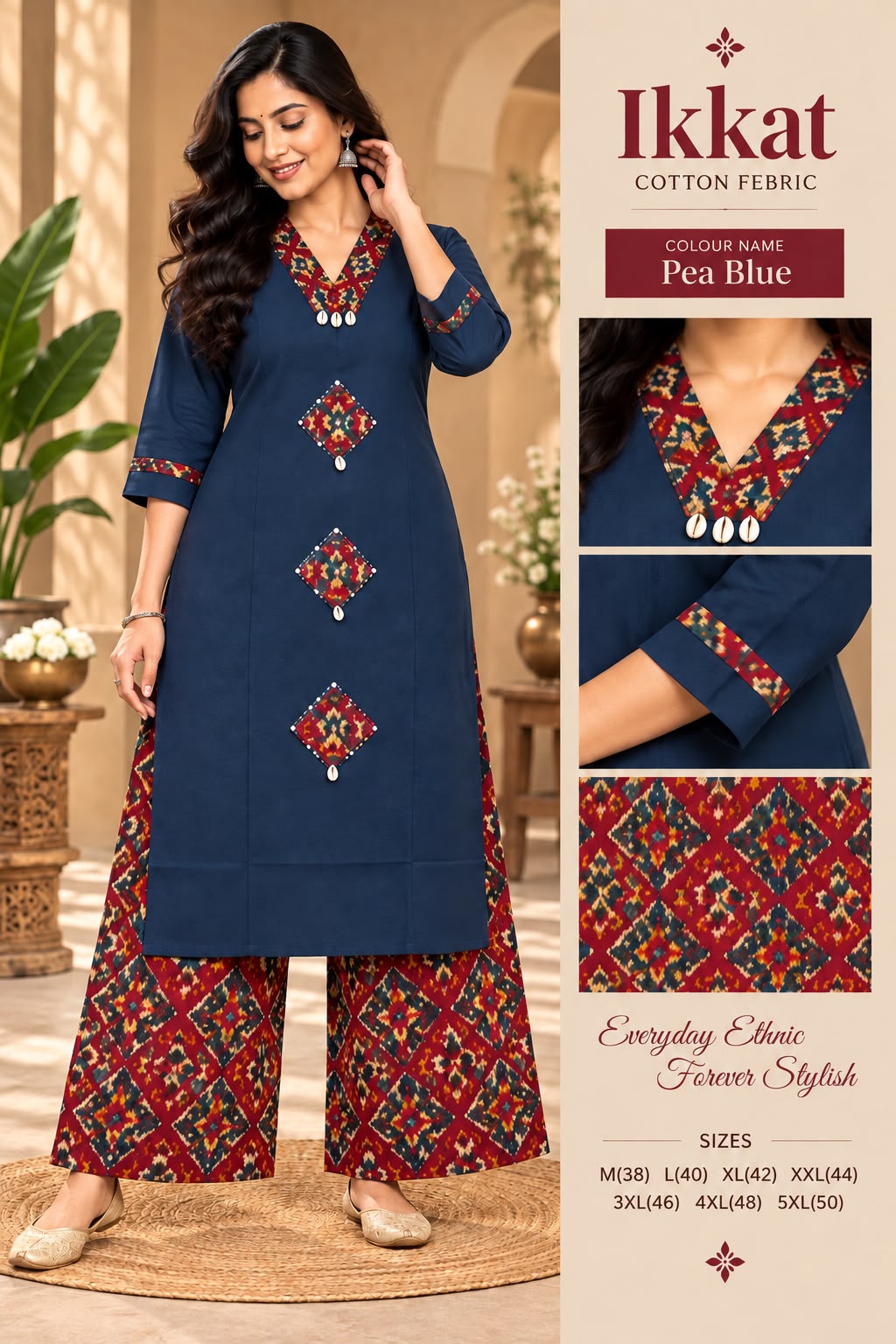 IKKAT Cotton Print Co-ord Set