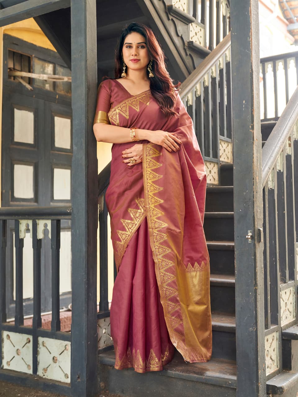 Soft banarassi Raw silk  saree