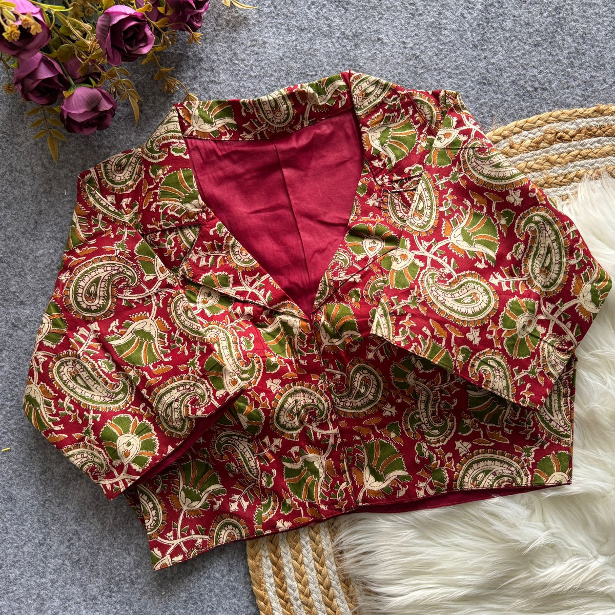 FASHION KALAMKARI SOUTH BLOUSE