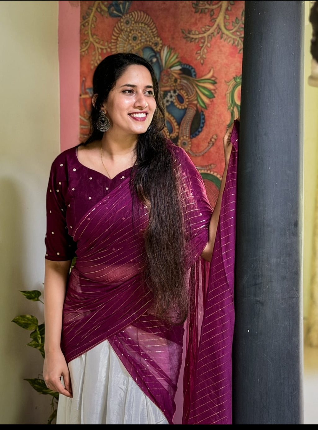 Guvaa Grace Ready-to-Wear Saree Set