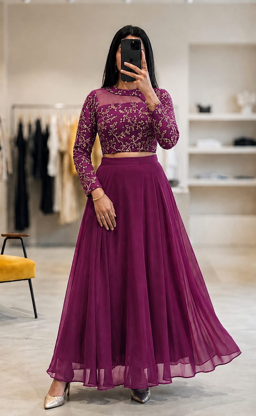 Trending Georgette Embroidered Lehenga Set