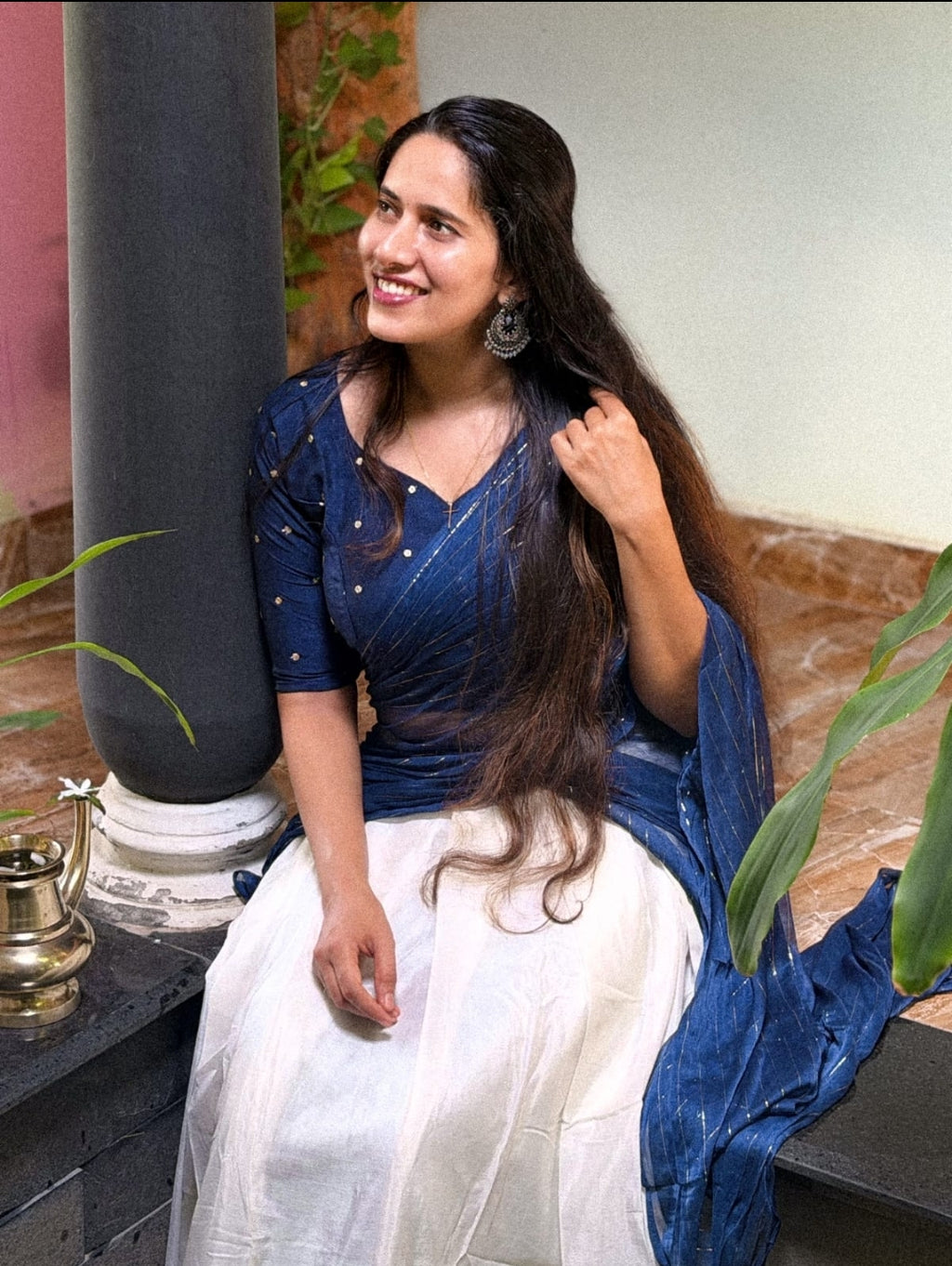 Guvaa Grace Ready-to-Wear Saree Set