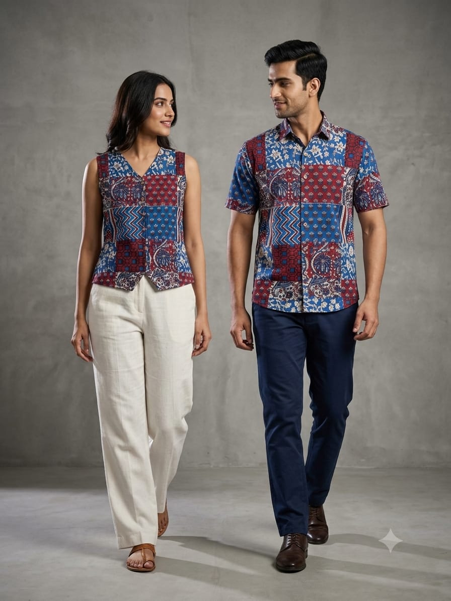 Pure Cotton Hand Block Printed Women’s Top
