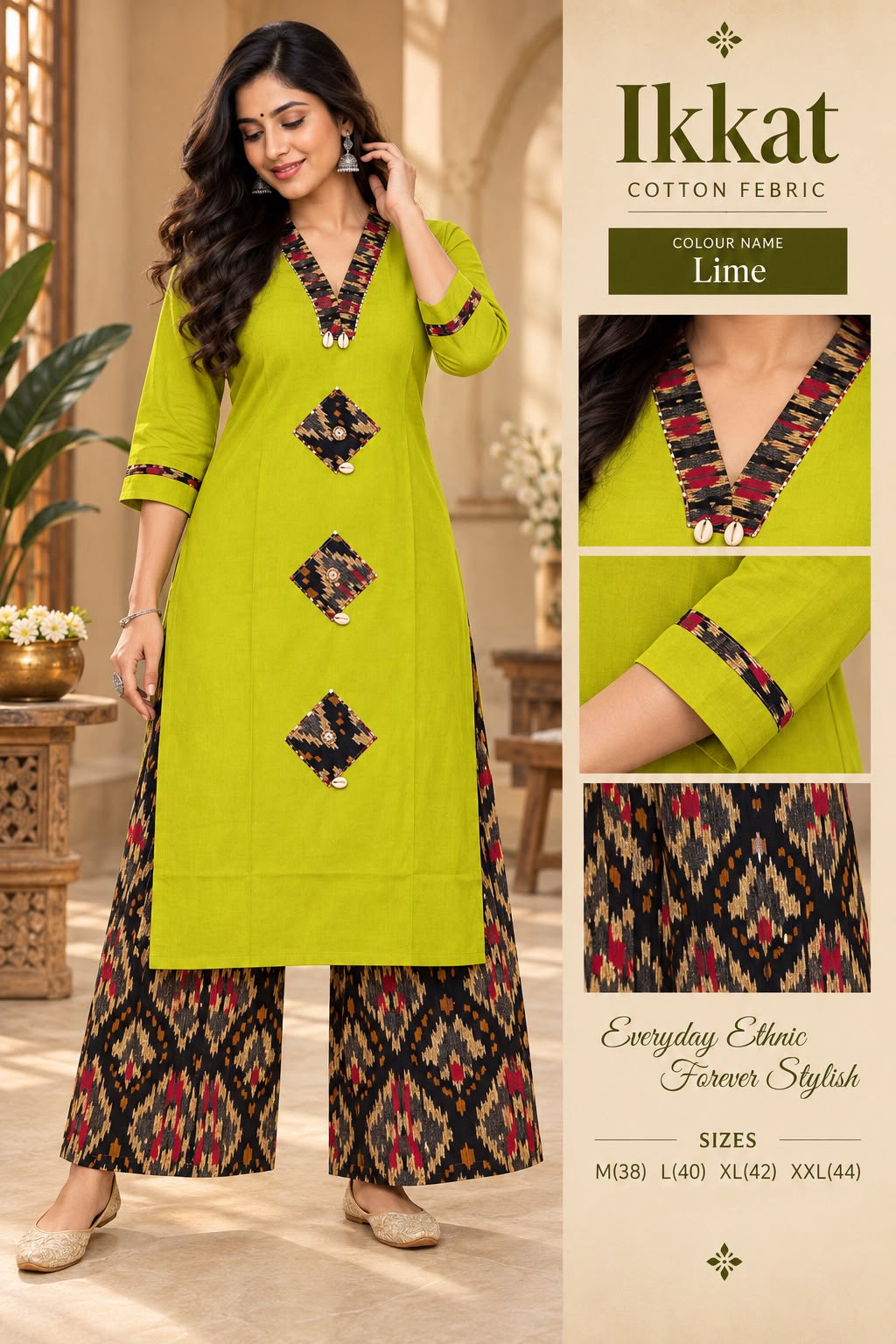 IKKAT Cotton Print Co-ord Set