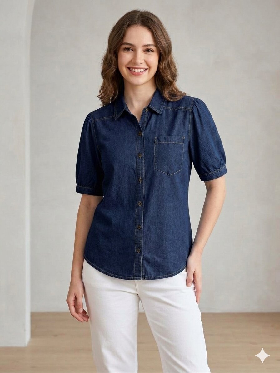 Always New Ladies Denim Shirt
