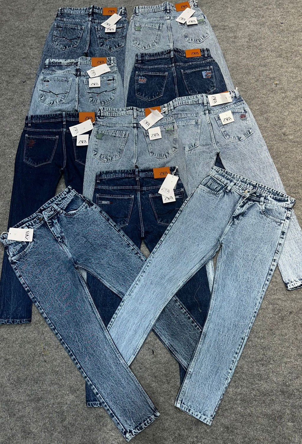 Product Title:
Whisker Wash Straight Fit Baggy Jeans