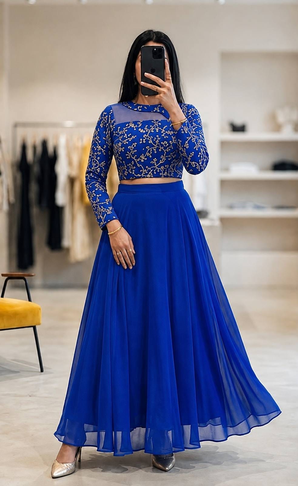 Trending Georgette Embroidered Lehenga Set