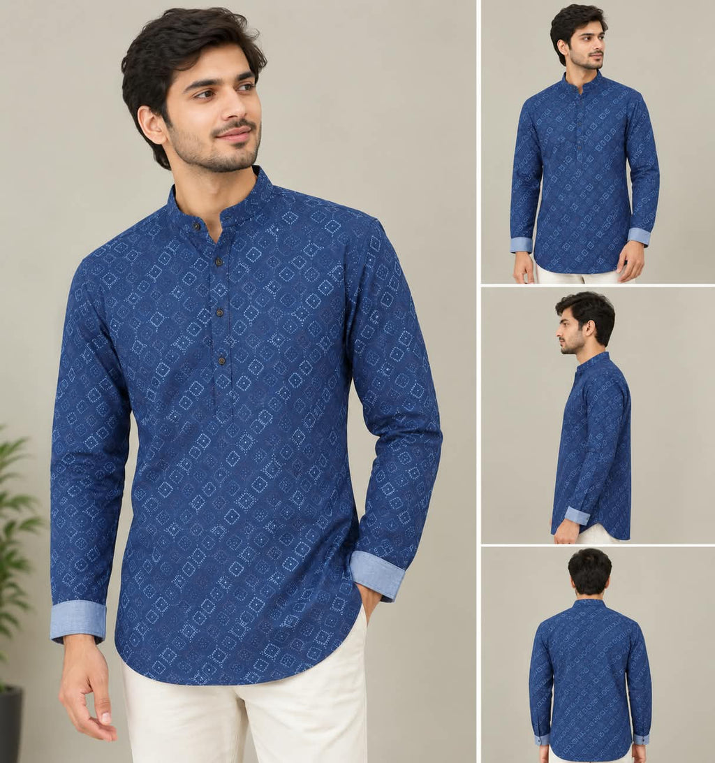 Cotton Printed Kurta Shirt