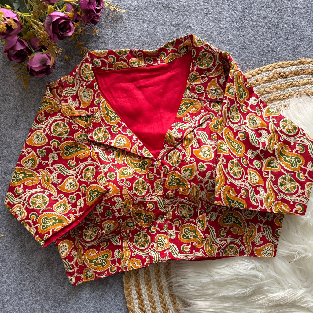 FASHION KALAMKARI SOUTH BLOUSE