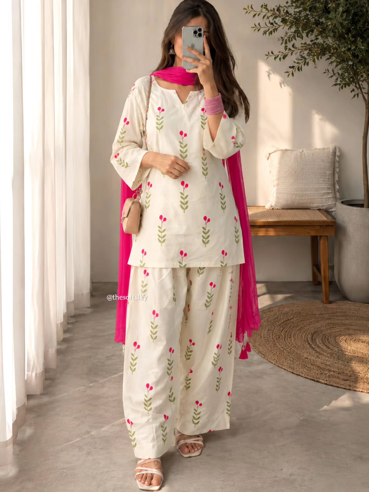 Festival Special Cotton Farshi Pant Suit Set