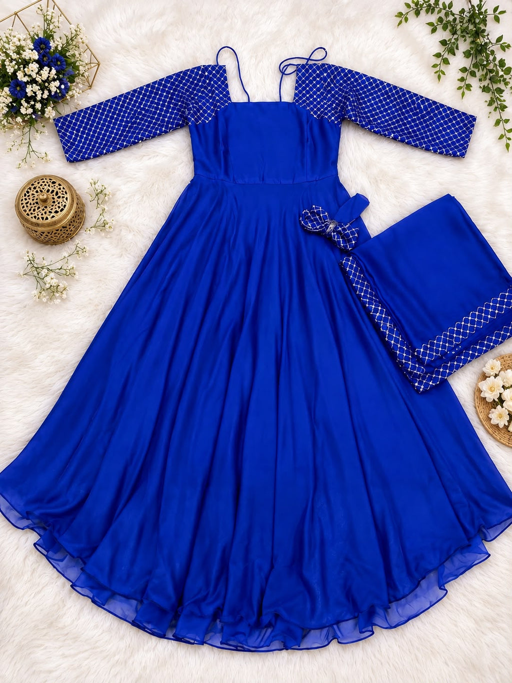 PRAGATI Anarkali – Sparkling Georgette