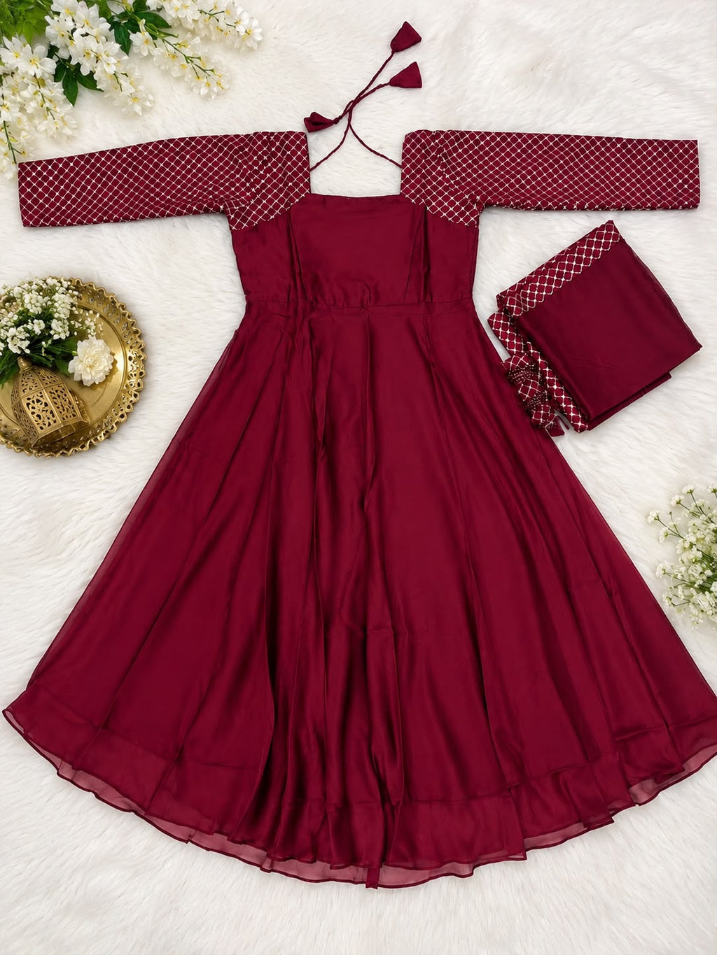 PRAGATI Anarkali – Sparkling Georgette