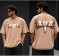 Desert Tribes Oversized Graphic T-Shirt – Sand Beige