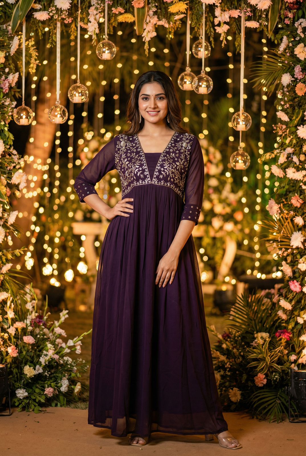 AMAYRA Ready-to-Wear Embroidered Gown