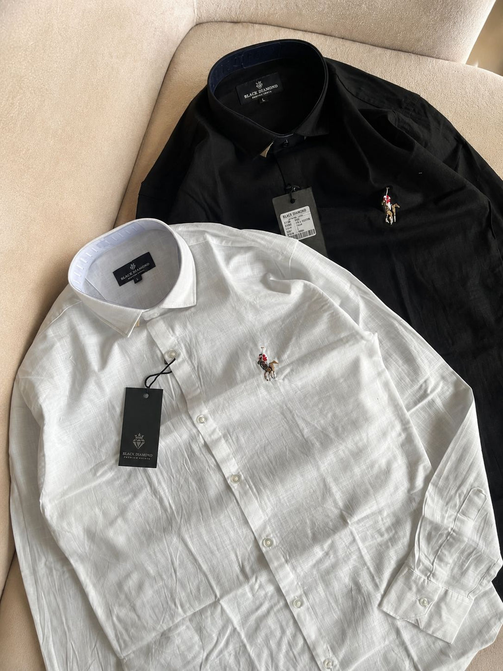 Premium Linen Embroidery Print Shirt