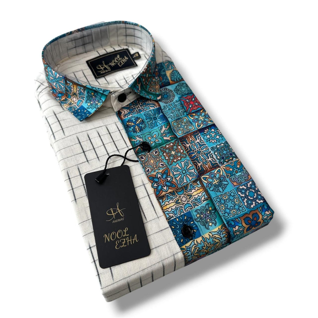 Premium Cotton Half & Half Full Sleeve Shirt Combo