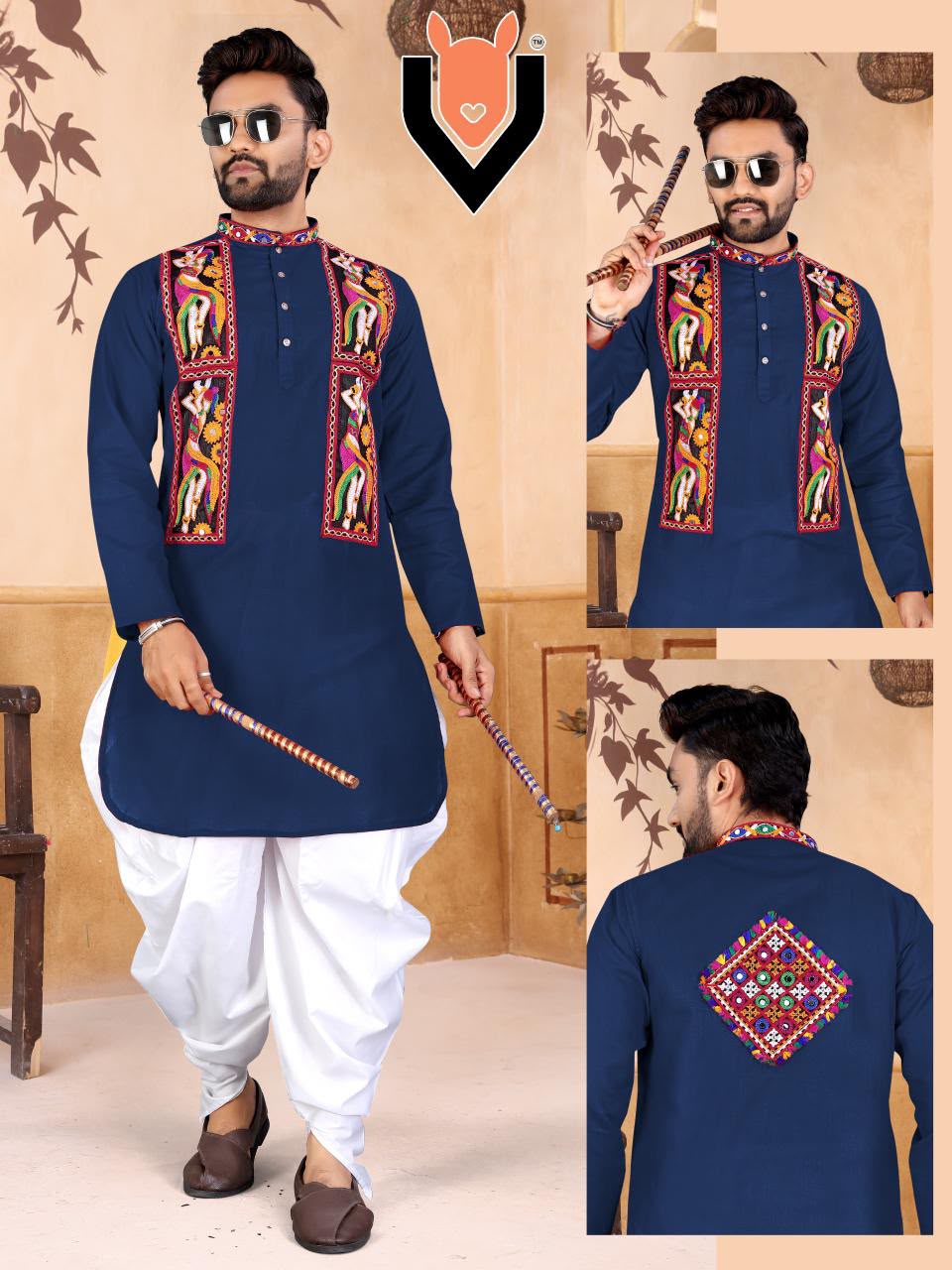 Traditional Super Hit Navratri Kurta with Dhot