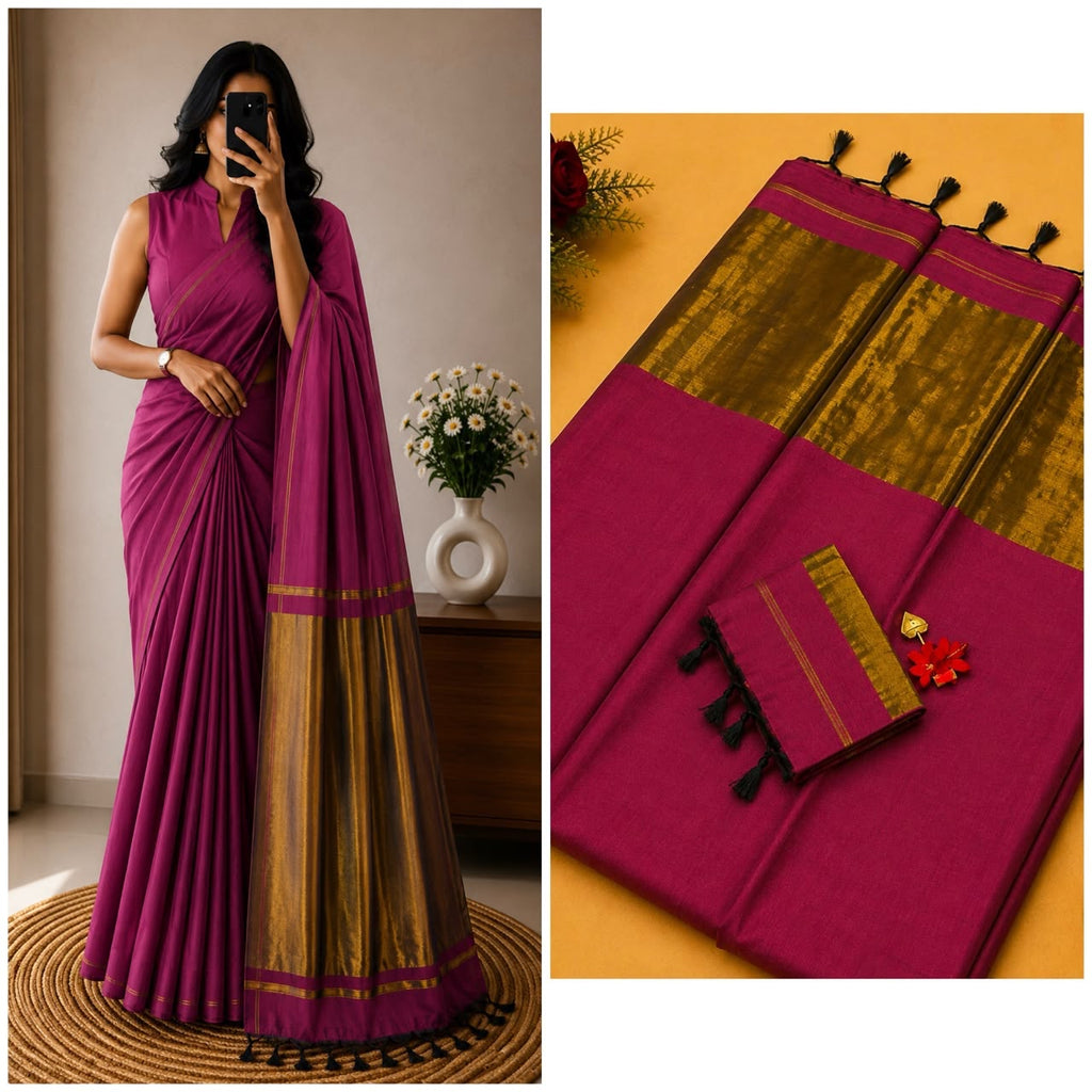 Nayanthara Inspired Khadi Saree