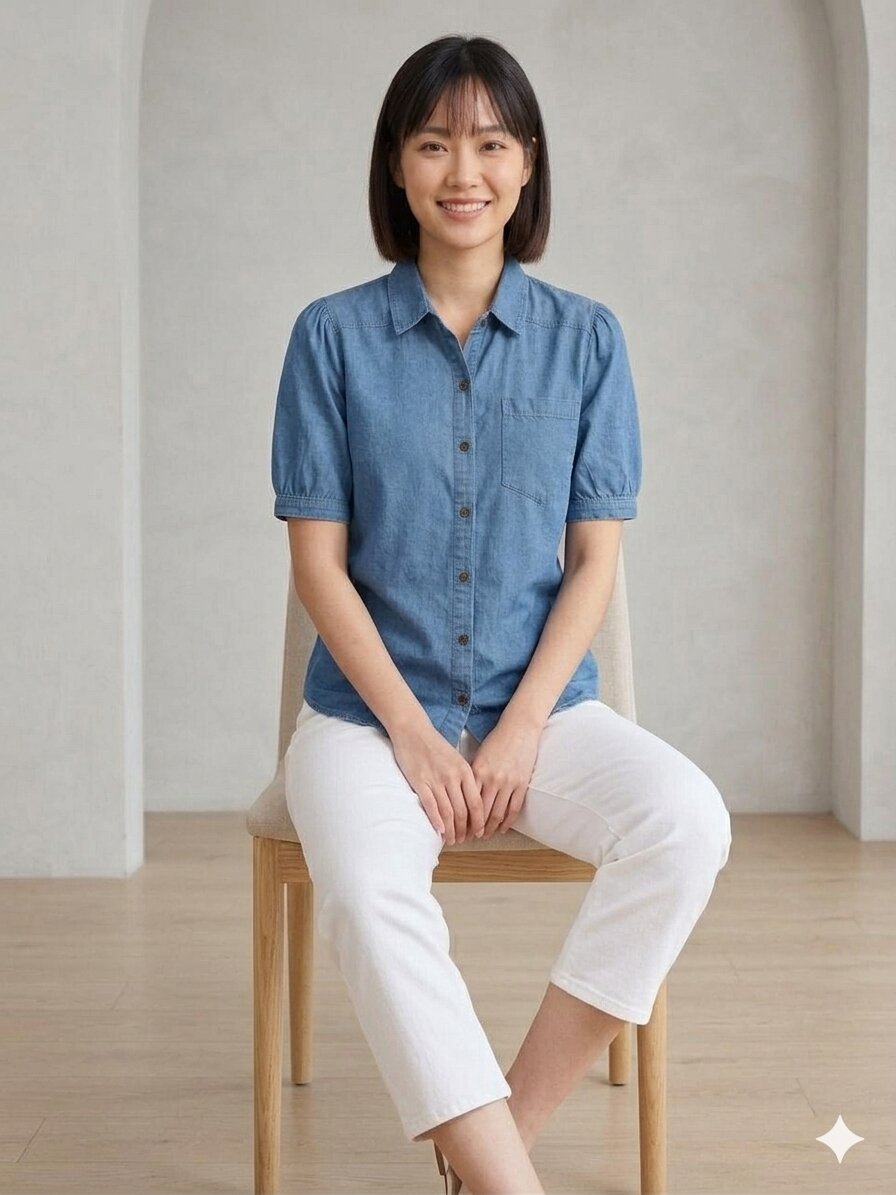 Always New Ladies Denim Shirt