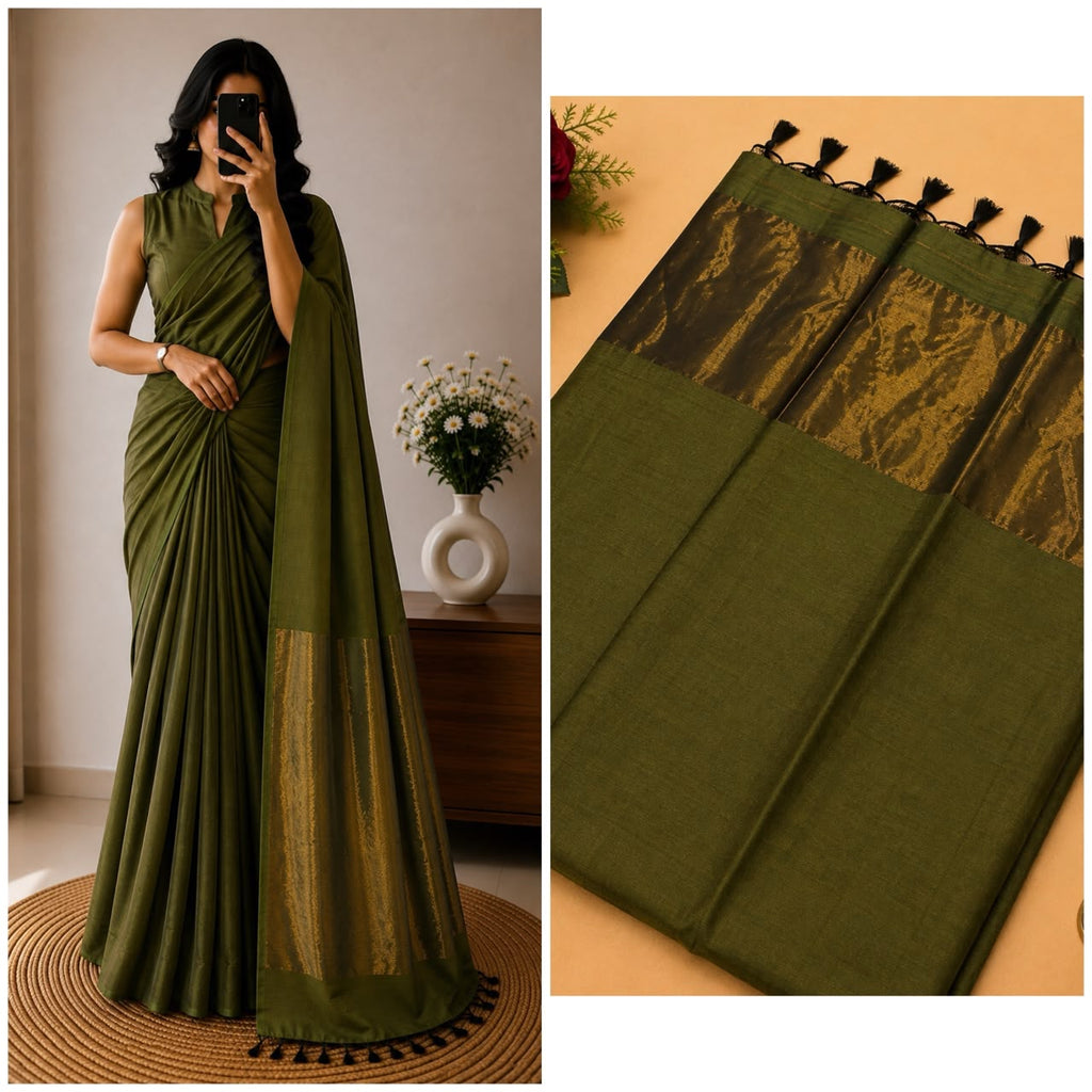 Nayanthara Inspired Khadi Saree