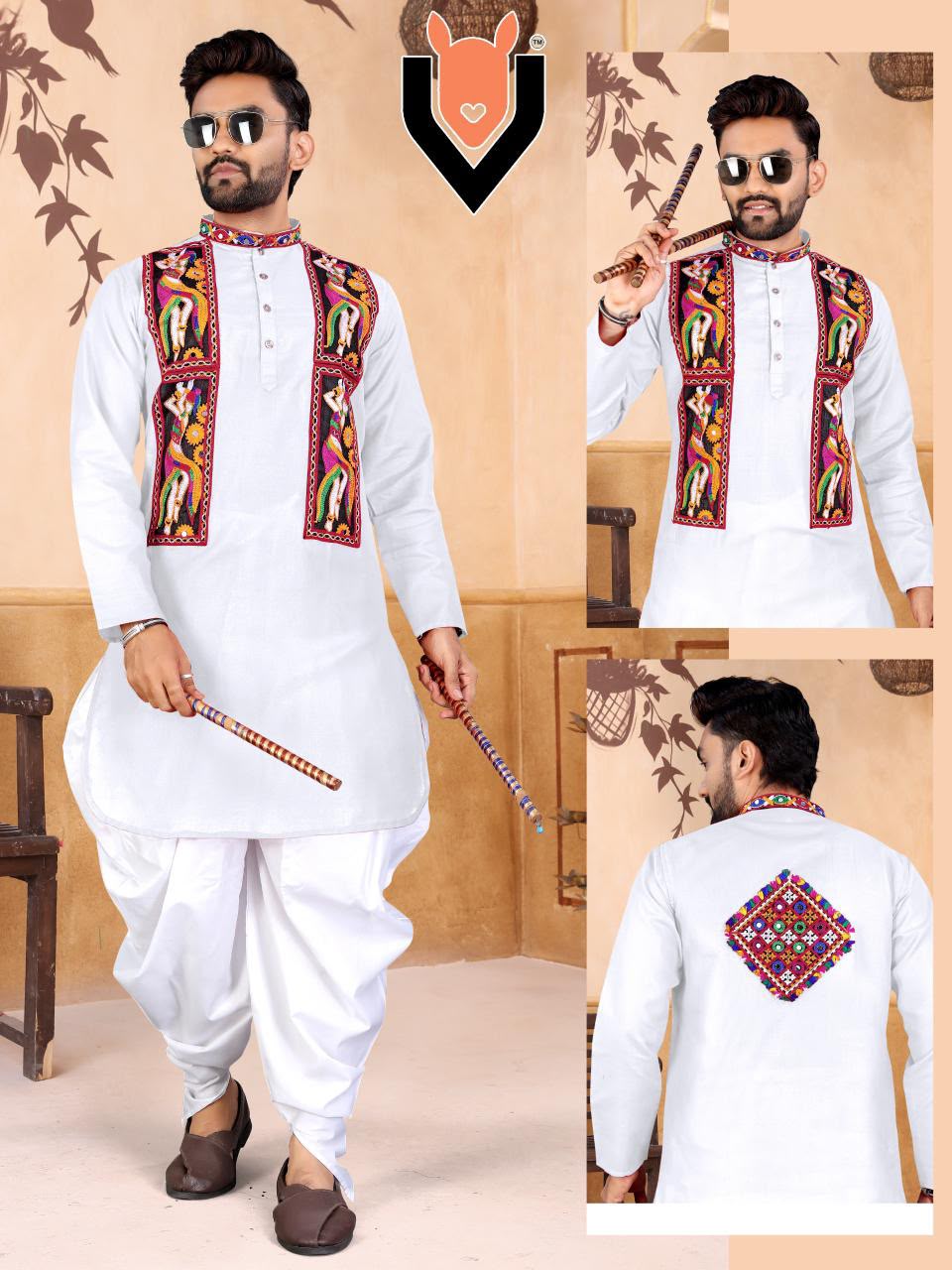 Traditional Super Hit Navratri Kurta with Dhot