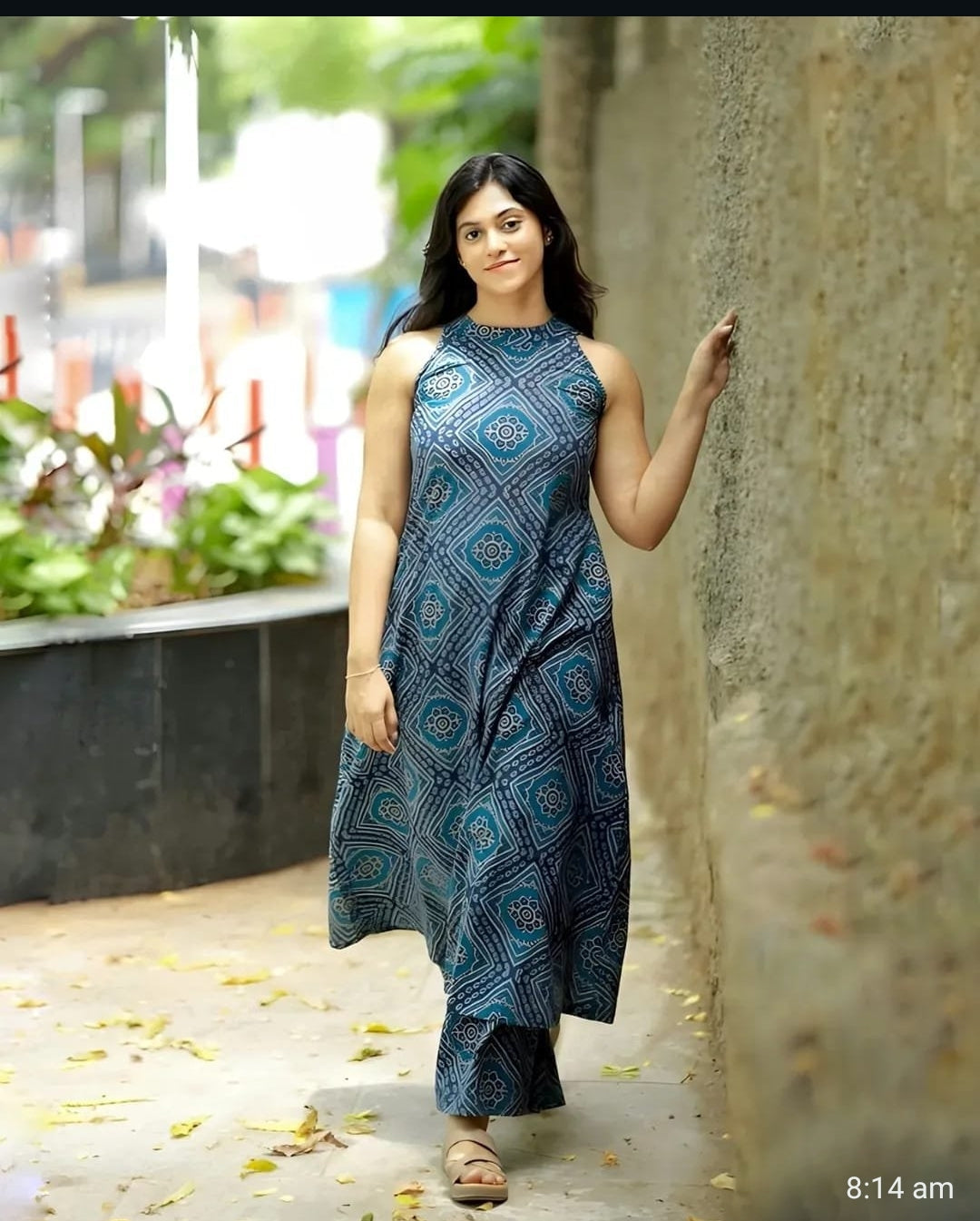 🌸 Premium Floral Pure Cotton Kurti & Palazzo Set 🌸