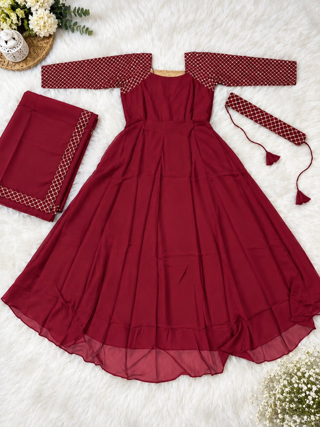 PRAGATI Anarkali – Sparkling Georgette