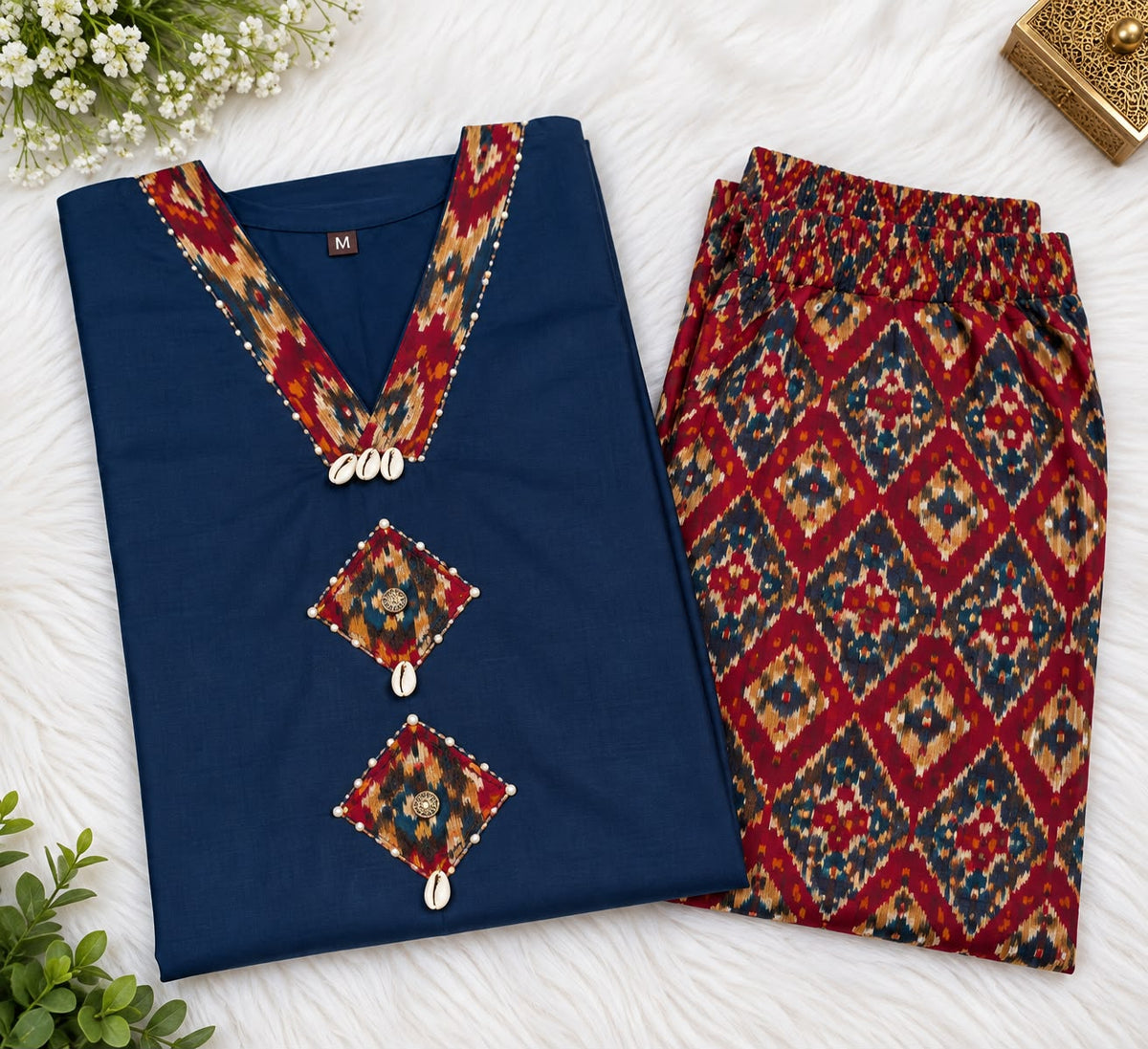 IKKAT Cotton Print Co-ord Set