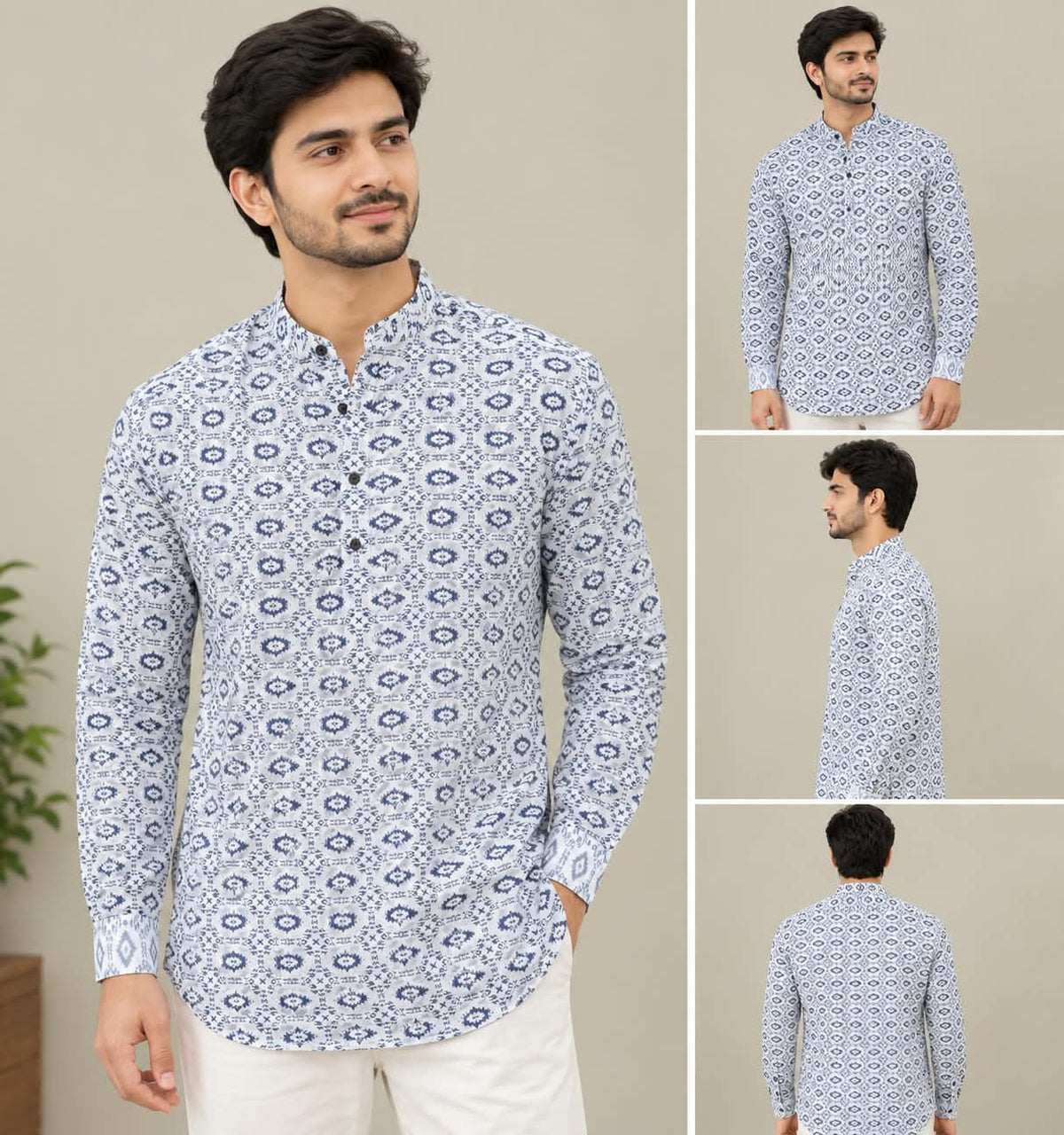 Cotton Printed Kurta Shirt