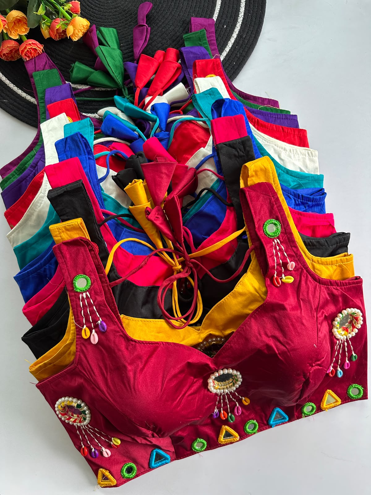 Fashion Collar Neck Blouse – Navratri Special