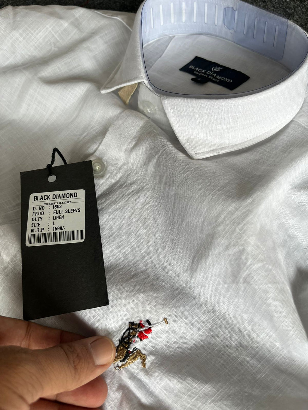 Premium Linen Embroidery Print Shirt