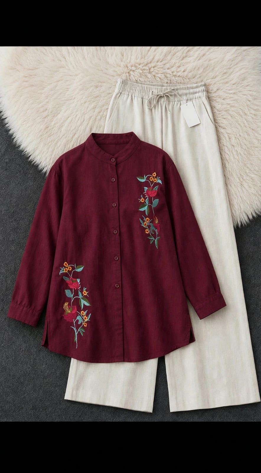 HIP COVERING PLUS SIZE DAISY MULMUL CO-ORD SET 😍