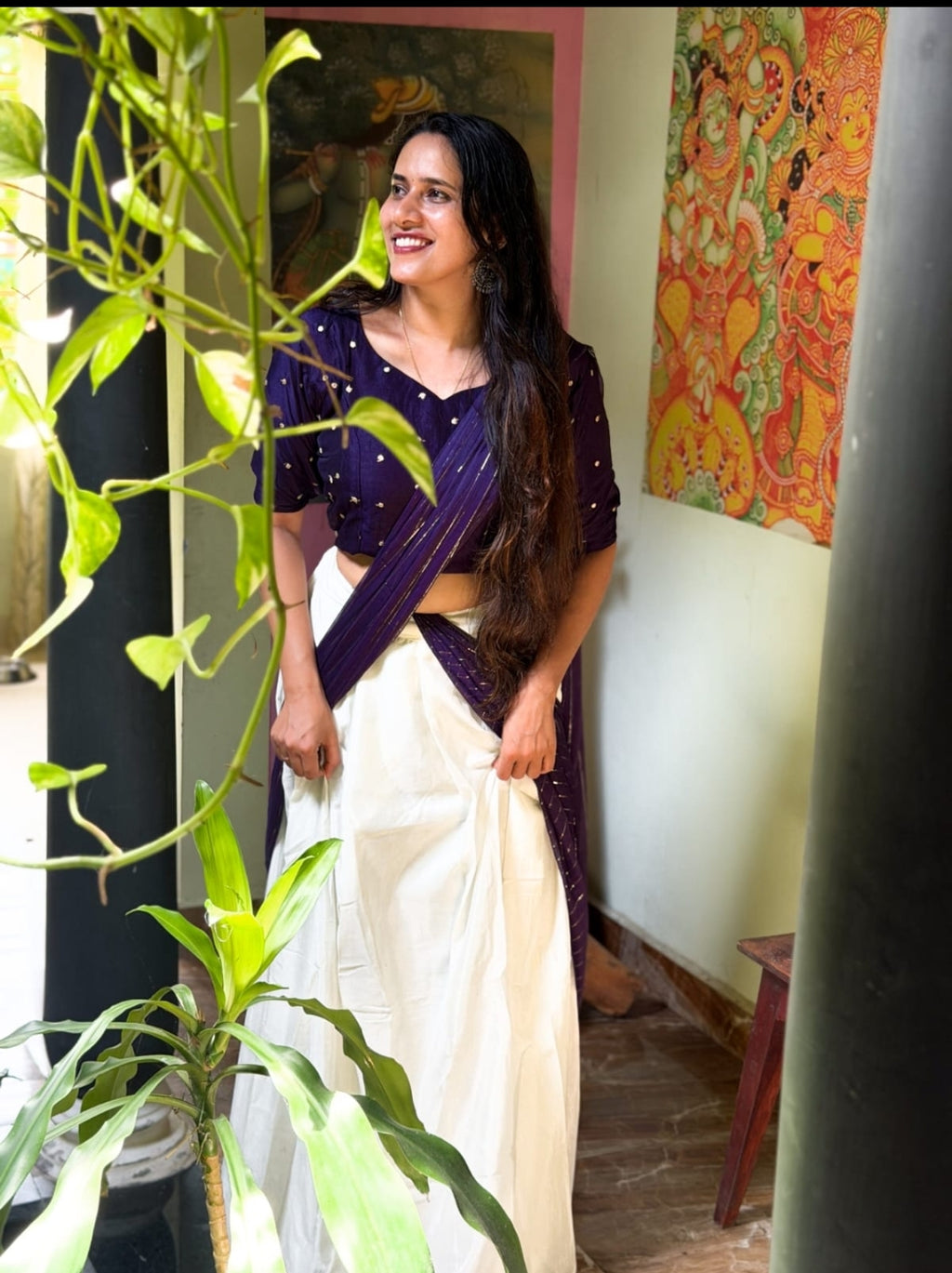 Guvaa Grace Ready-to-Wear Saree Set