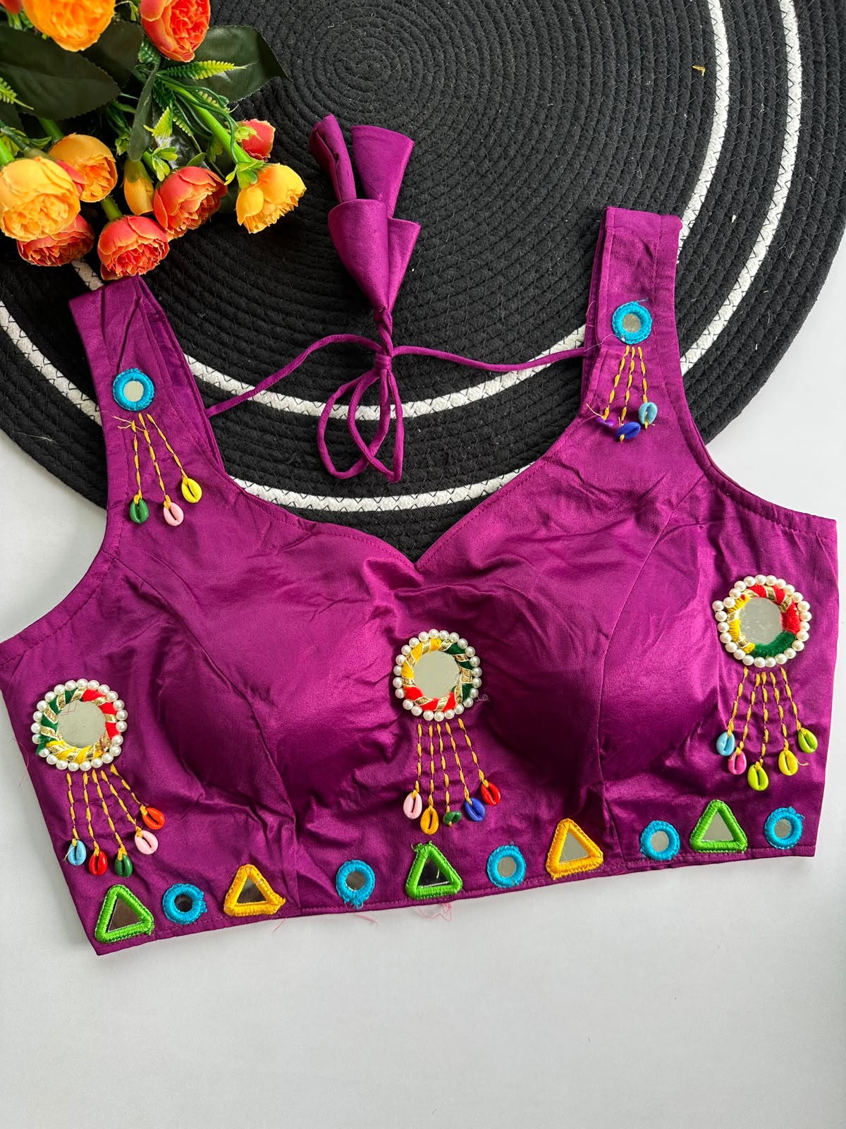 Fashion Collar Neck Blouse – Navratri Special