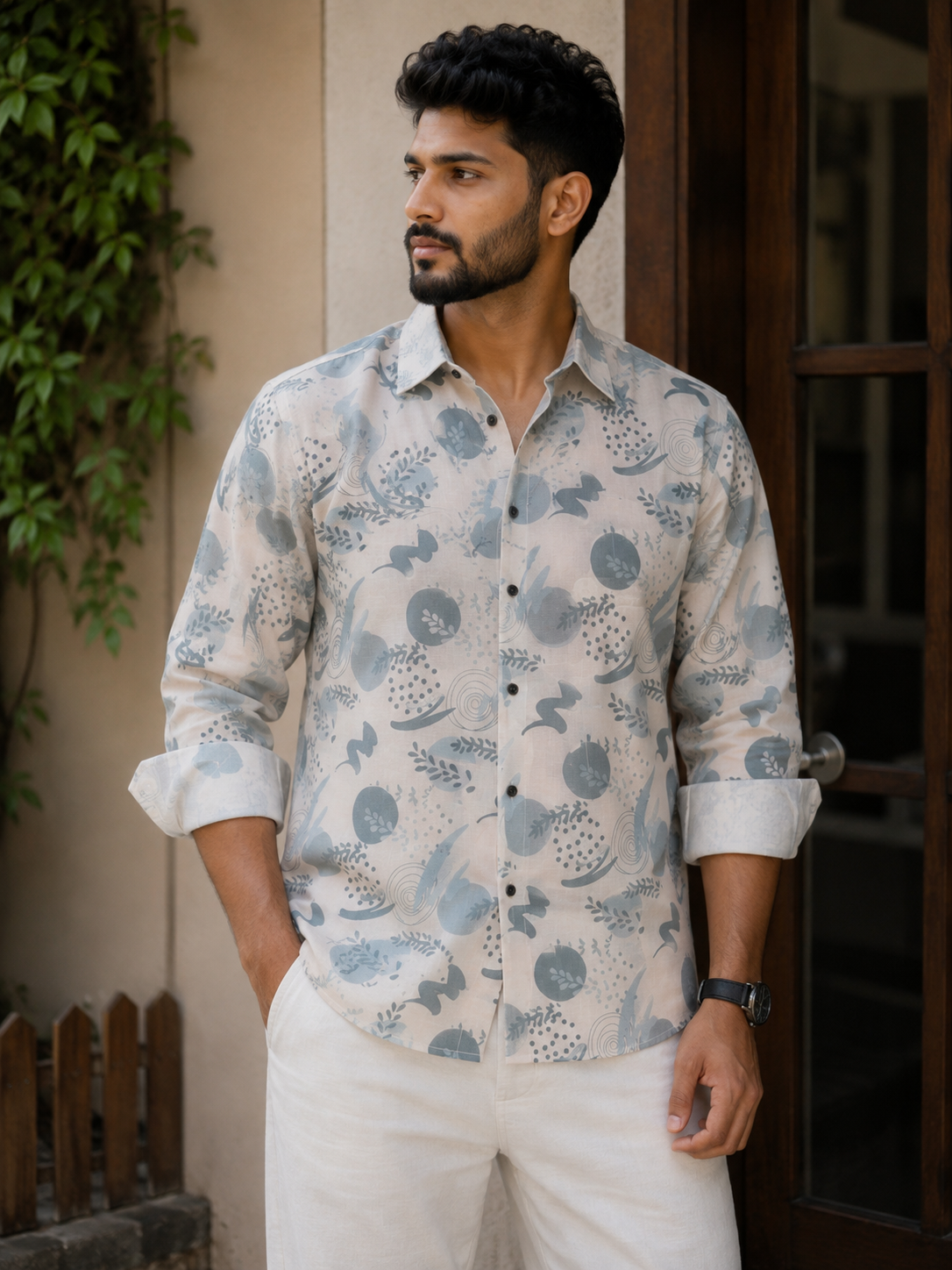 Cotton Printed Full Sleeve Shirt