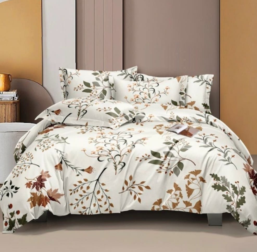 Premium Printed Bedsheet Collection – Flat & FTD Elastic Fitted Bedsheet
