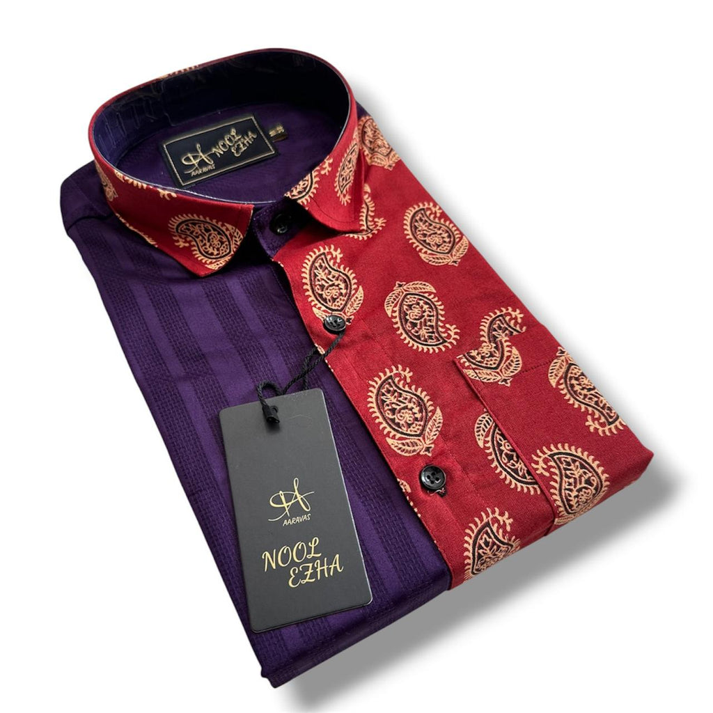 Premium Cotton Half & Half Full Sleeve Shirt Combo