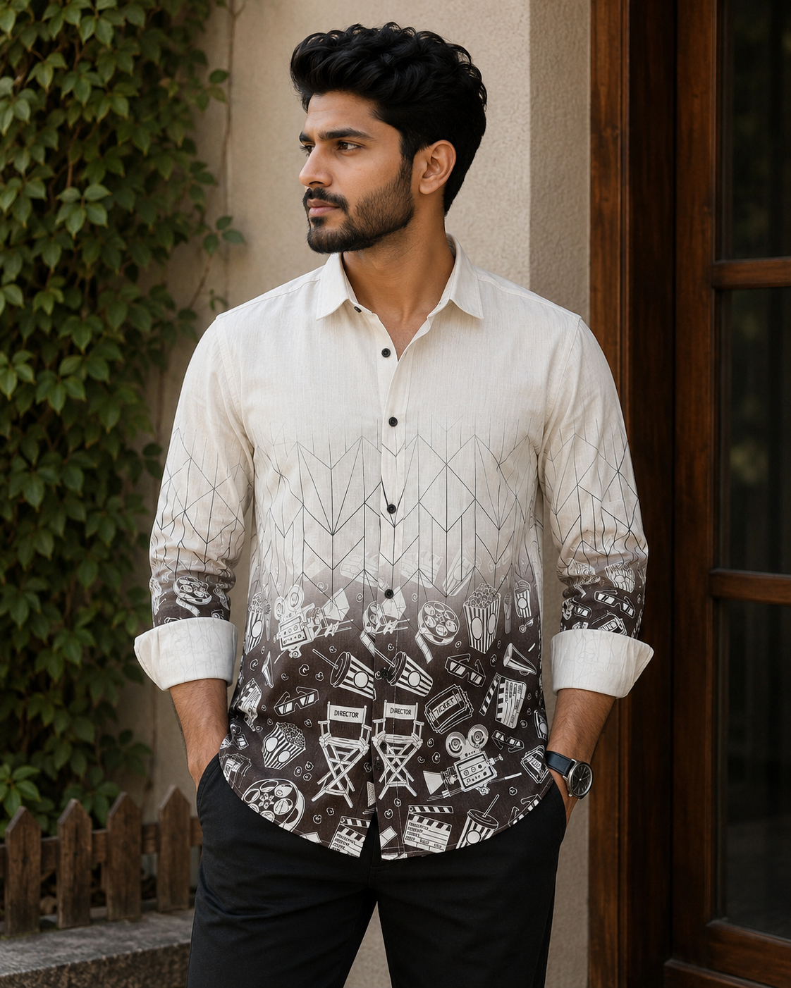 Cotton Printed Full Sleeve Shirt