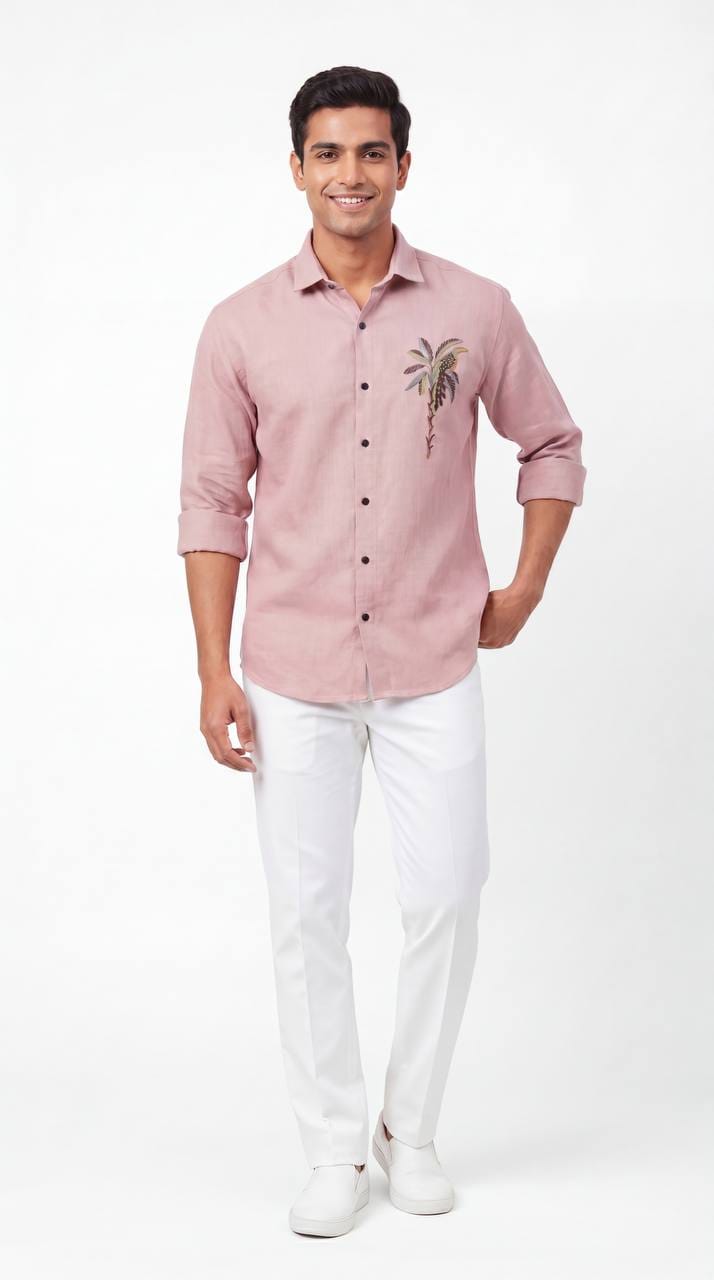 Linen Embroidered Shirt
