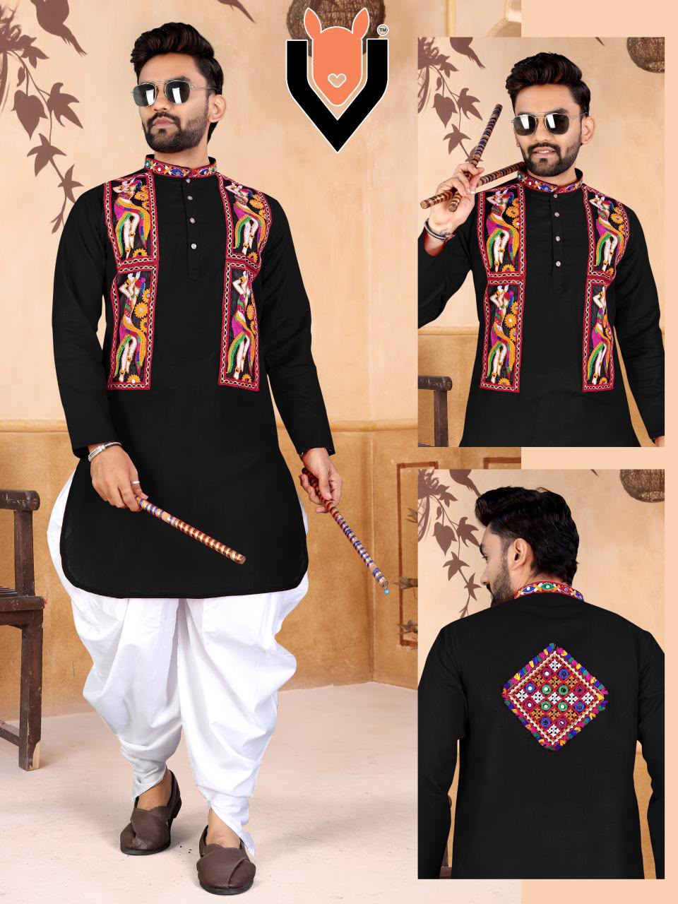 Traditional Super Hit Navratri Kurta with Dhot