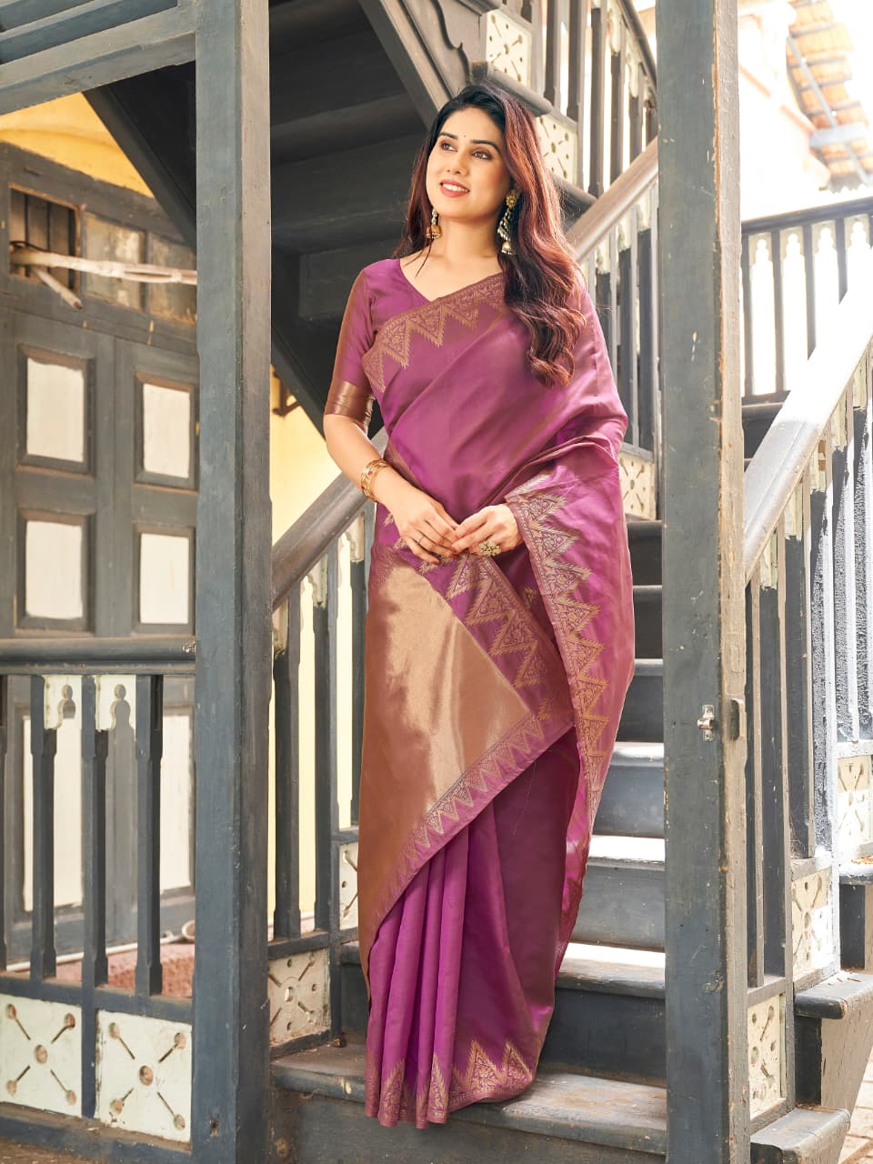 Soft banarassi Raw silk  saree