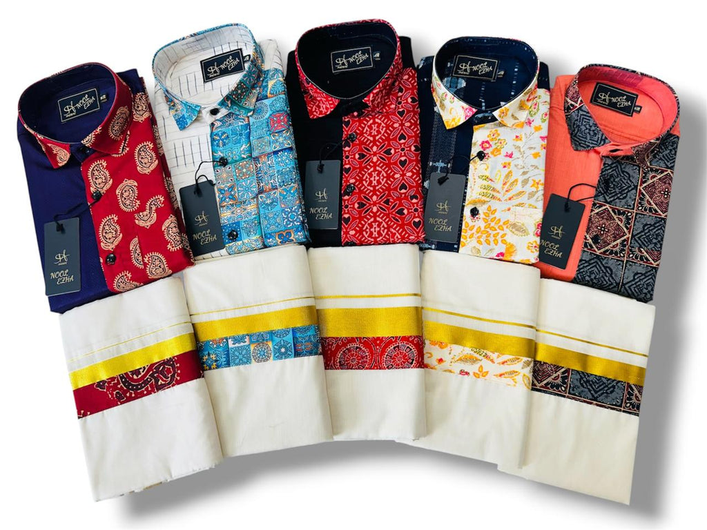 Premium Cotton Half & Half Full Sleeve Shirt Combo